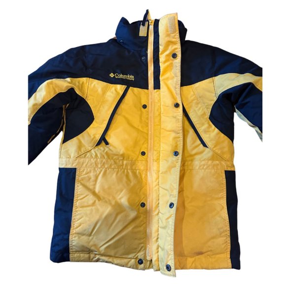 Columbia Core Interchange Gray/Gold youth 8 Lined Jacket RN69724 CA05367